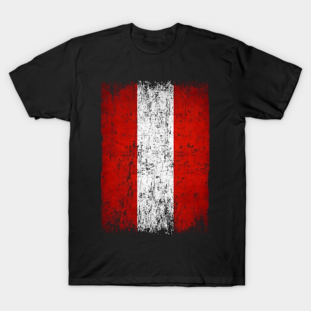 Austria Flag Women Men Children Austria Retro Vintage T-Shirt by Henry jonh